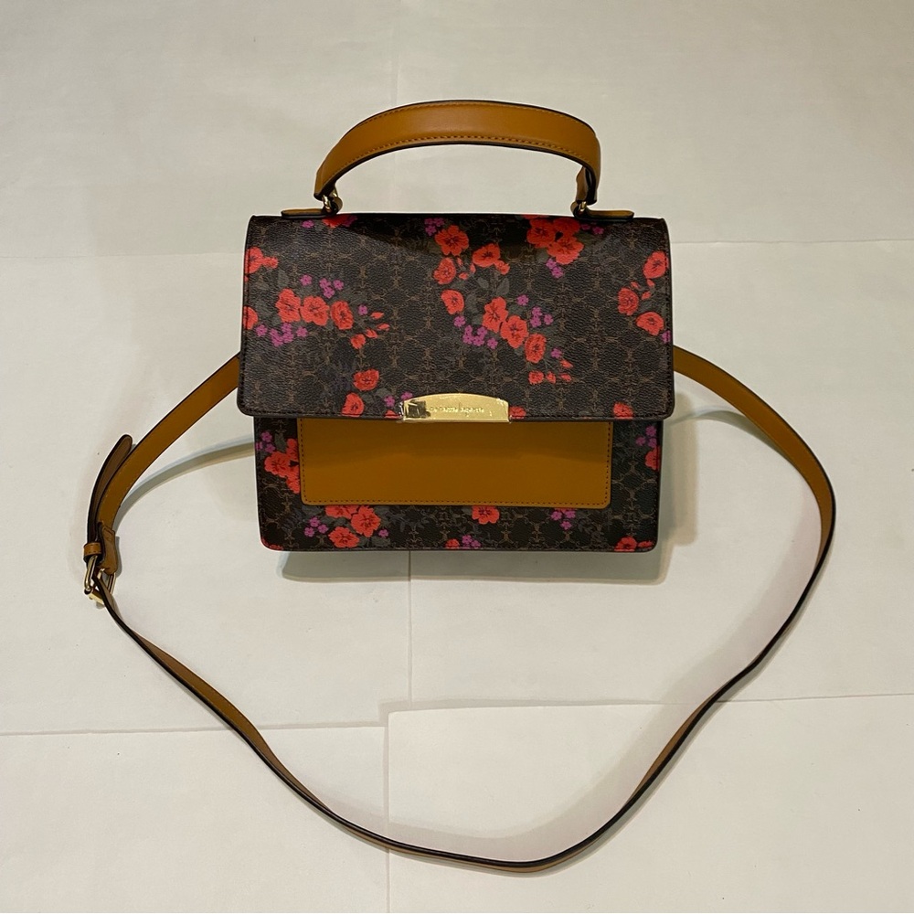 Nanette Lepore Floral Brown Handbag - Picture 8 of 16